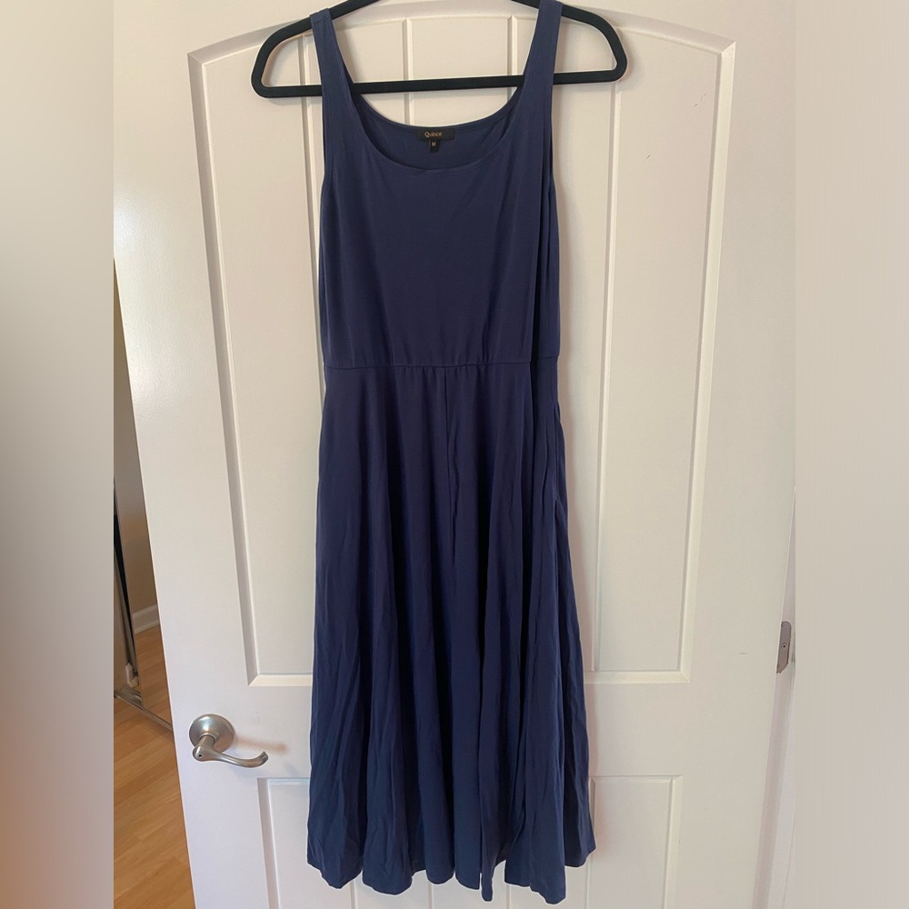 Quince Tencel Jersey Fit & Flare Dress